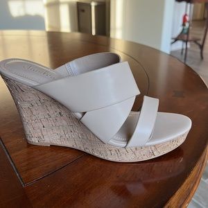 Charles by David Charles Leslie 8-1/2 medium, nude colored wedges. 2D19S057